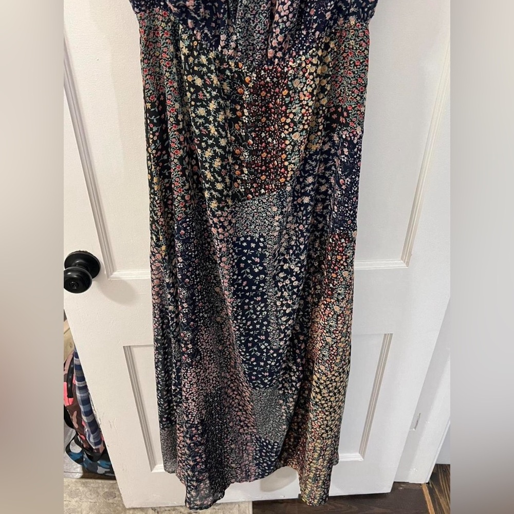 Lulus “Neva Navy Blue Floral Print Off-the-Shoulder Maxi Dress” - Picture 4 of 7